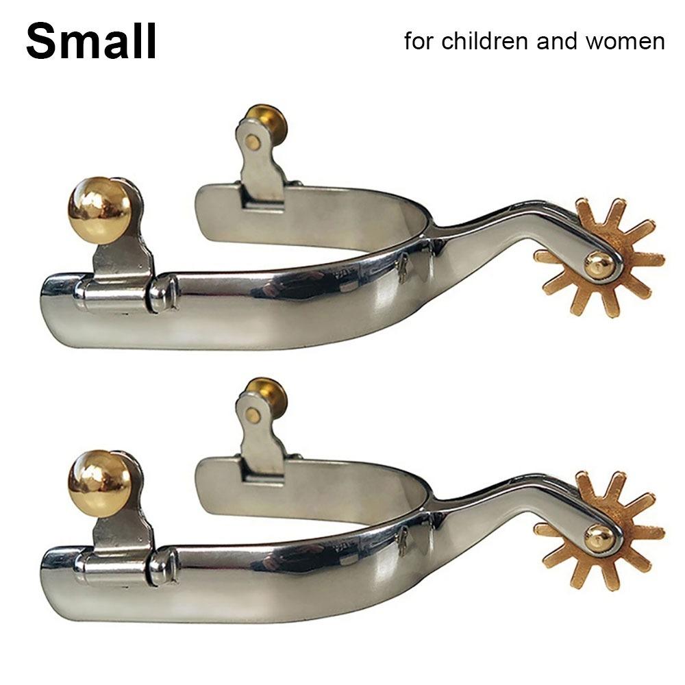 

1 пара латунных шестеренчатых шпор с колесиком, пряжка для ремня, аксессуар для конных сапог, конные шпоры для мужчин, женщин, детей 1Pair Small