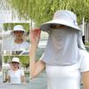 Wide Brim Bucket Hat Anti-UV Mountaineering Caps Large Fisherman Hat  Man