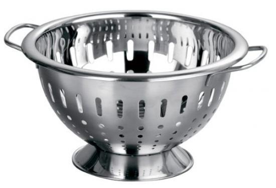 Passoire Inox Design Cœurs Premier Housewares - Finition Or - 24x24x13cm