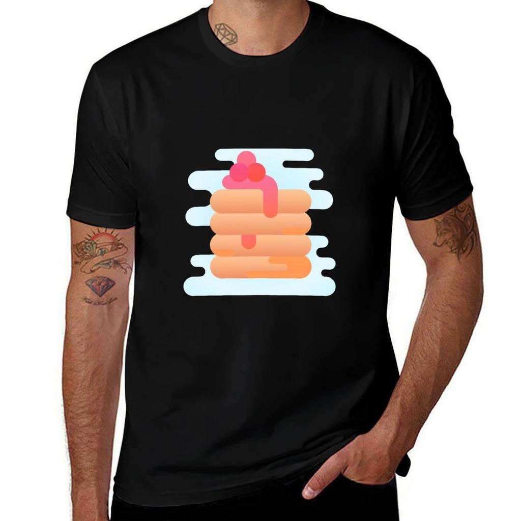 A Digital Pancake NFT TShirt Retro Style Print Casual Top