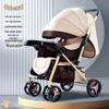 Lightweight Reversible Stroller with Dining Tray - Four-Wheel, Folding, for Infants and Toddlers
