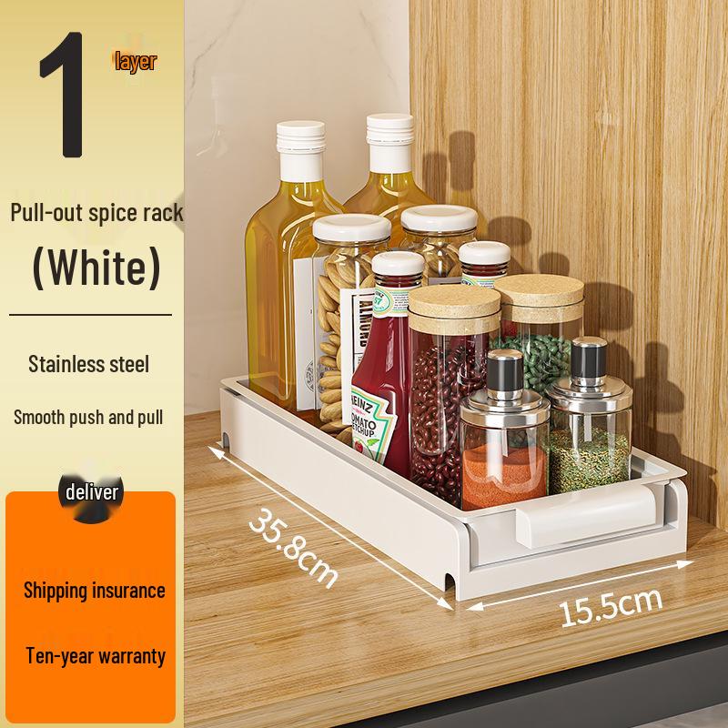 Tiered In-Cabinet Pull-Out Dish Rack for Plates and Bowls