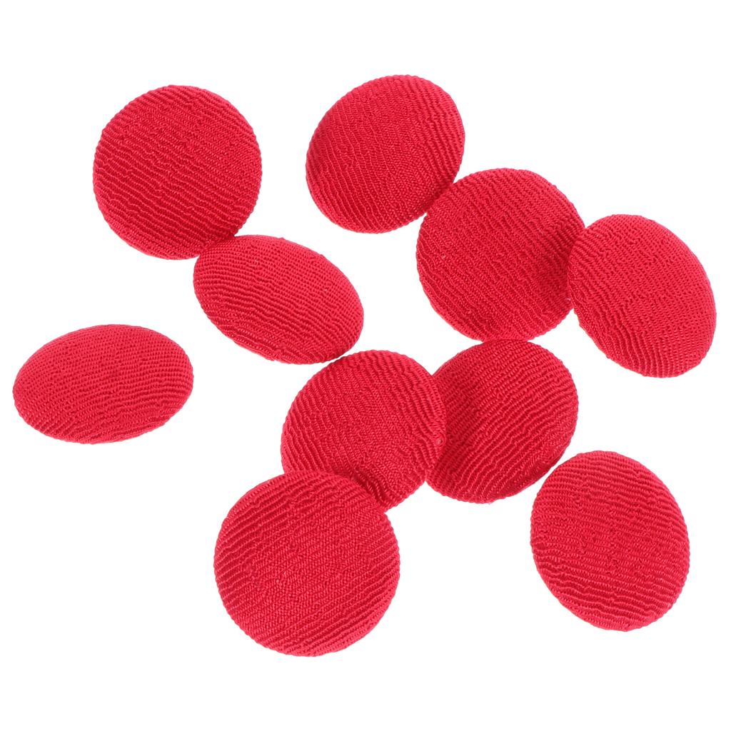 10 Stück Stoffknopf Kleiderdekoration DIY-Zubehör Verzieren Tasche Knöpfe Ornamente Umwickelt Ersatz