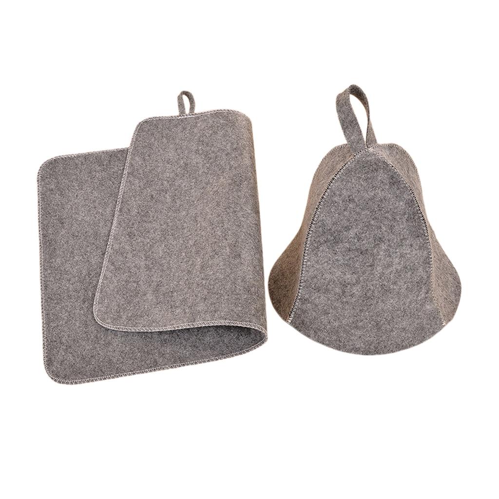 Anti Heat Sauna Hat Thicken Wool Felt Shower Cap Hair Turban Quickly Towel Drying Towel Hats Sauna Bathroom Accessories
