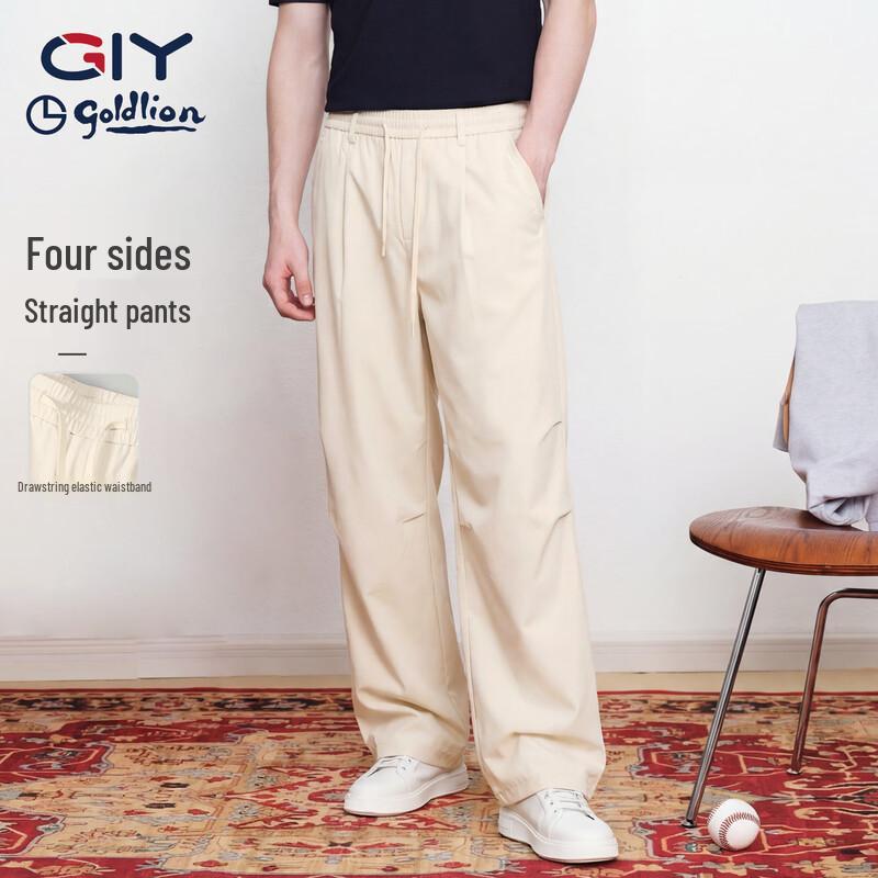 

Goldlion Men s Premium Straight-Leg Casual Pants M
