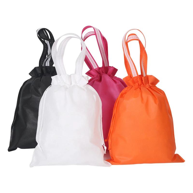 Non Woven Bundle Pocket Holiday New Year Christmas Party Makeup Gift Bag Black Red Pouch Bags Jewelry Wedding