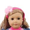 Vestito per bambola American Girl da 18 pollici: Tuta stampata set 2 pezzi con accessori fascia per capelli