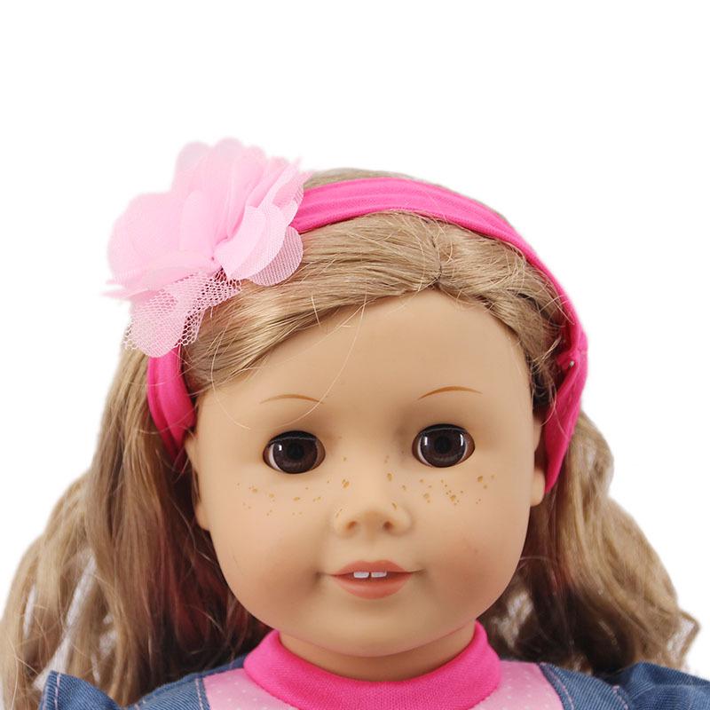 Vestito per bambola American Girl da 18 pollici: Tuta stampata set 2 pezzi con accessori fascia per capelli