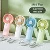 Cute Cartoon Handheld Fan Mini Lightweight Ultra Quiet Portable Pocket Fan With Lanyard For Student Dormitory Outdoor Daily Use