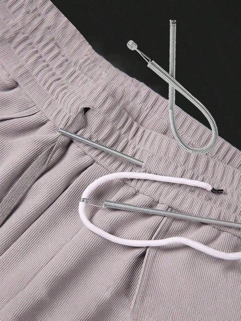 1pc Spring-Loaded Flexible Drawstring Replacement Tool | 2-In-1 Elastic Band Inserter For Pants, Hoodies & Skirts | Home Essentials Kit