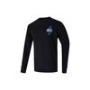 Sweatshirts Men's Black Crew Neck Moderate Regular H31258