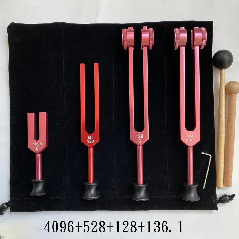 Colorful Tuning Fork Set Aluminum Tuning Forks Healing Therapeutic Musical Instrument Percussion