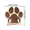 Paw-Shaped Pet Photo Frame - Wooden Multi-Photo Display with Collar Holder for Cat/Dog Lovers