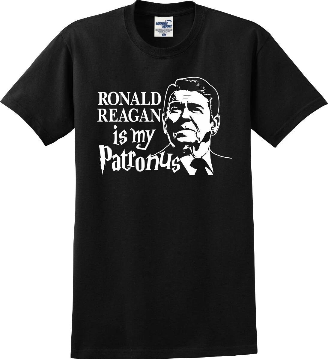Ronald Reagan Is My Patronus Funny Unisex T shirt (S-5X) 3XL
