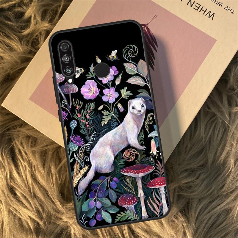 Mushroom Forest For Huawei Nova 3i 7i 8i 11i 12i 9 10 SE Y60 Y61 Y70 Y72 Y73 Y90 Y91 P20 P30 P40 Lite Case