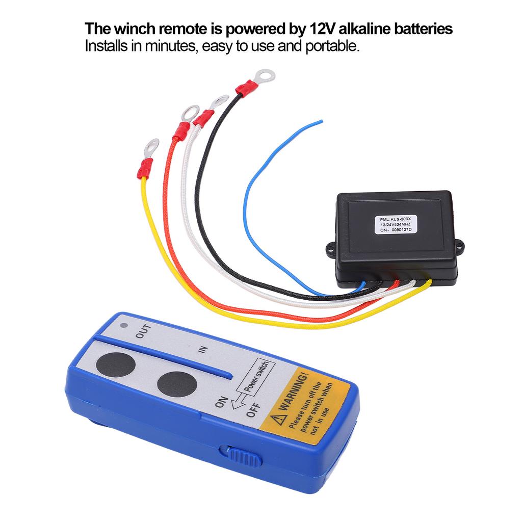   Winch Wireless Remote Control   Kit with Receiver 12V 24V for Truck   ATV SUV