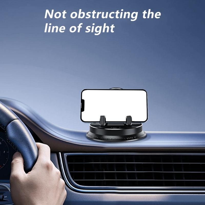 Adjustable Car Phone Mount With Strong Adsorption Base For Secure Grip And Full Angles Visibility While Driving