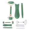 Jadestone Roller Massage Gua Sha Set Facial Manual Double Heads Jadestone Roller Massage Scraping Se