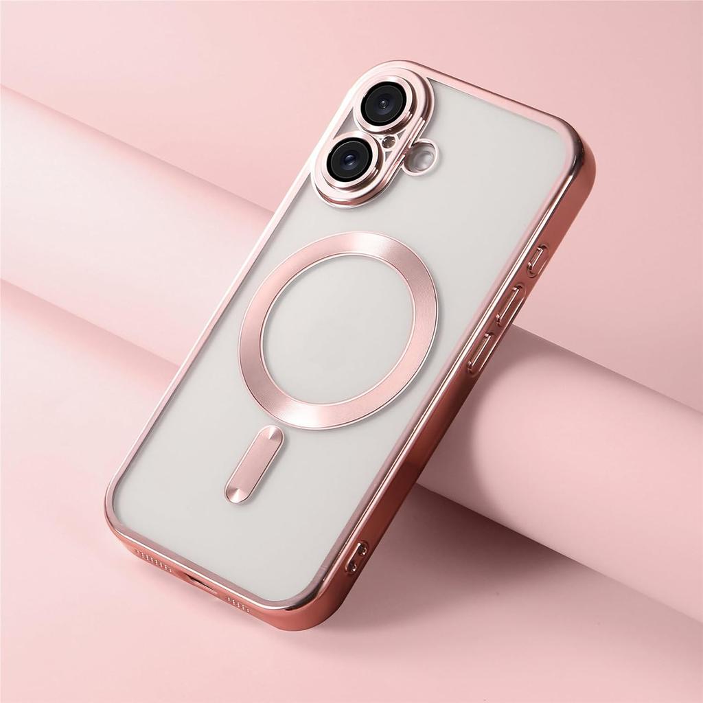 iPhone 16 Pro Max Magnetic Compatible Phone Case Magsafe Clear [Never Yellow] Camera lens protective film ultra-thin shockproof TPU Protective case