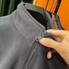 Men's Thick Berber Fleece Zipper Vest with Stand-Up Collar for Autumn/Winter