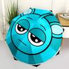 Blue Character, Round Face- Automatic Opening and Closing, 8-rib Structure Portable Umbrella, Suitable for Men and Women In All Seasons - Pe