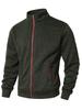 Men's Spring Autumn Casual Fashion Solid Colour Sweater Men's Long-sleeved Sports Hooded Tops Zip Cardigan Sweatshirt Moisture Wicking Breathable Tops