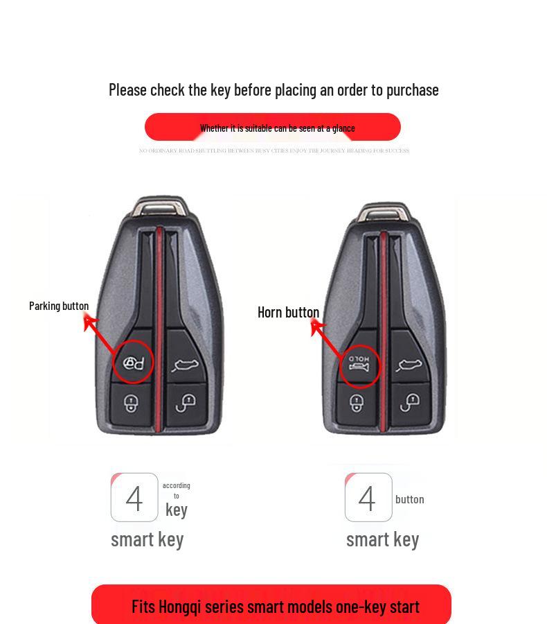 Hongqi HS5/HS7 Remote Key Cover & Shell Modification Ornaments
