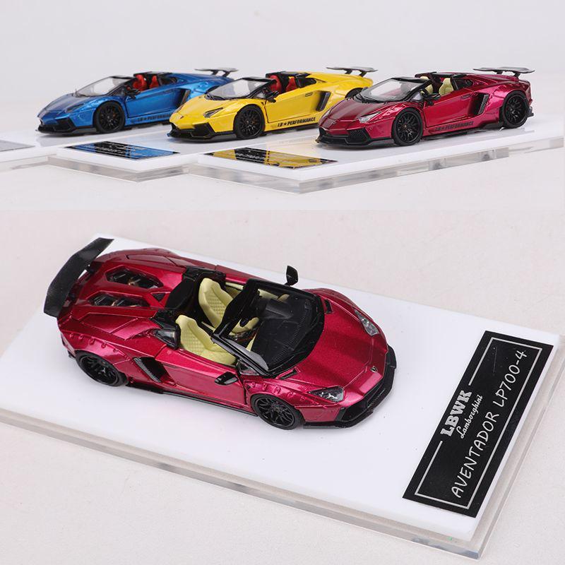 

1:Модель автомобиля Lamborghini Aventador LP700-4 Convertible из сплава 64 синий