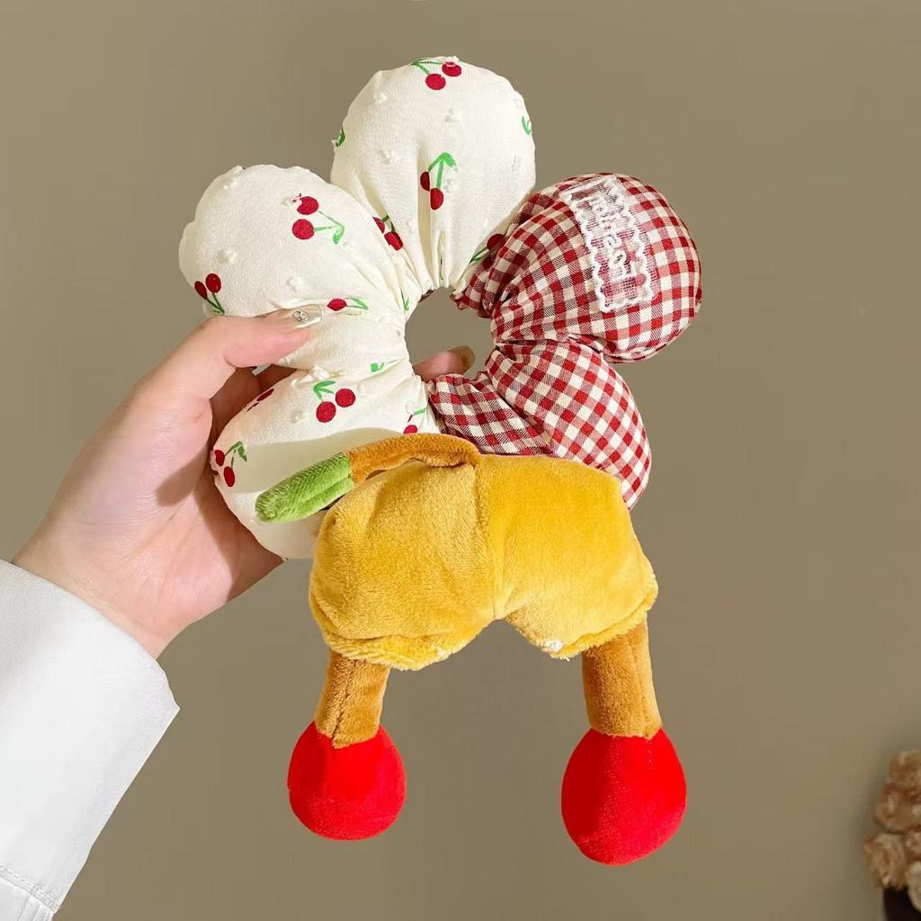 Mickey Polka Dot Cartoon Scrunchie Hair Tie Accessory 2025