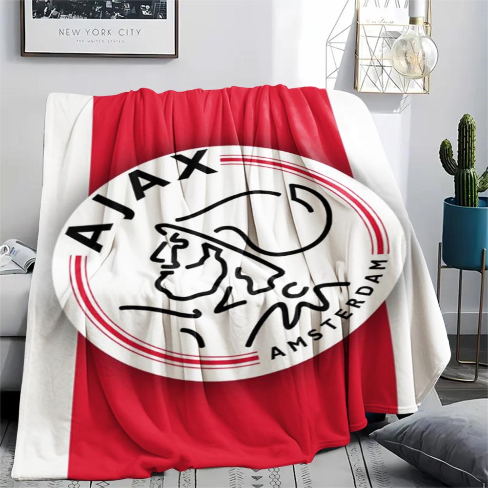 1pc Ajax Amsterdam Print Flannel Blanket, High Quality Comfortable for All Seasons, Home Decor, Warmth and Comfort, Perfect for Christmas Gifts07