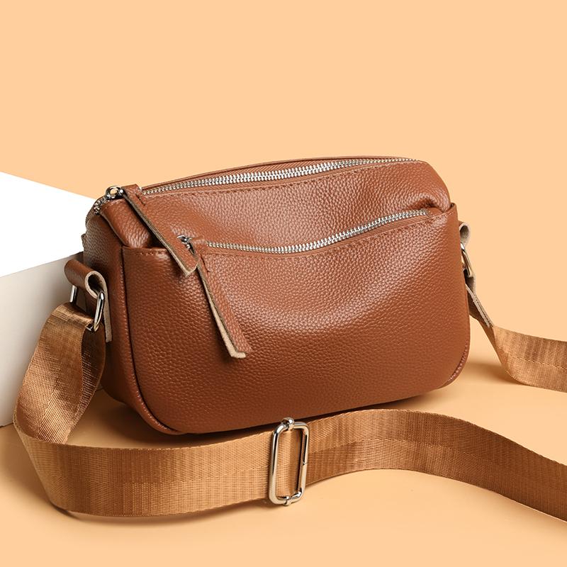 Genuine Cowhide Women's Tote Bag 2026 New Fashion Large Capacity Soft Leather Shoulder Bag Casual Commuter Shopping Handbag for