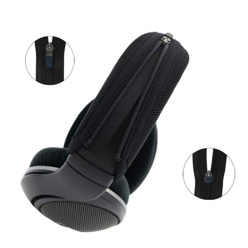 Smooth Zippered Headband Protective Cover For HD550 Over Ear Headphones With Zippered Lock Mechanism And Durability Fabric
