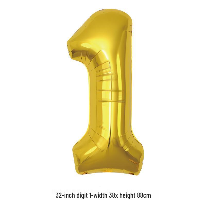 32-Inch White Number '40' Birthday Balloon, Aluminum Foil Party Decoration Prop
