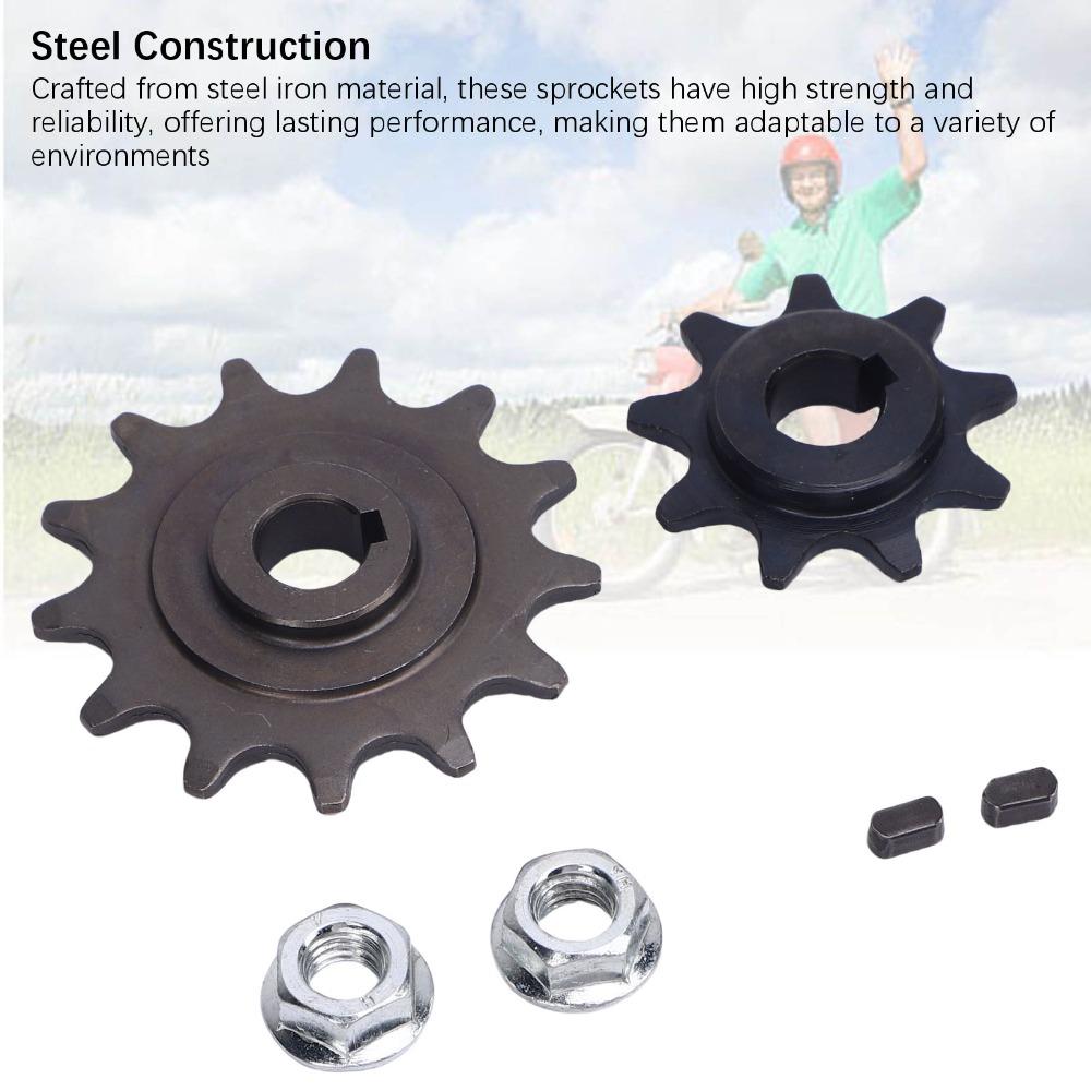 9 Tooth Motor Sprocket Replacement 13 Tooth Gear Motor Sprocket Kit  for Brushed Gear Motor