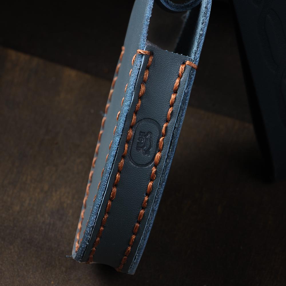 5 7 Bottons Car Key Fob Case Cover Keychain for Hyundai Grandeur GN7 Kona Ev 2023 Lonic 6 Elantra 2023-2025 Leather Accessories