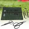 Bonsai pruning scissors set 6 pieces includes storage bag root trimming cutting tools multifunctional garden fruit orchard pliers kit tree tools.