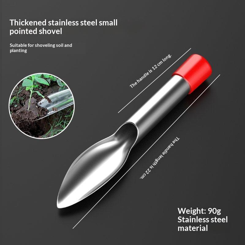 Stainless Steel Hand Shovel Leaf Spade For Gardening Weeding Digging Planting Transplanting Trowel Potting Soil Scoop Tool