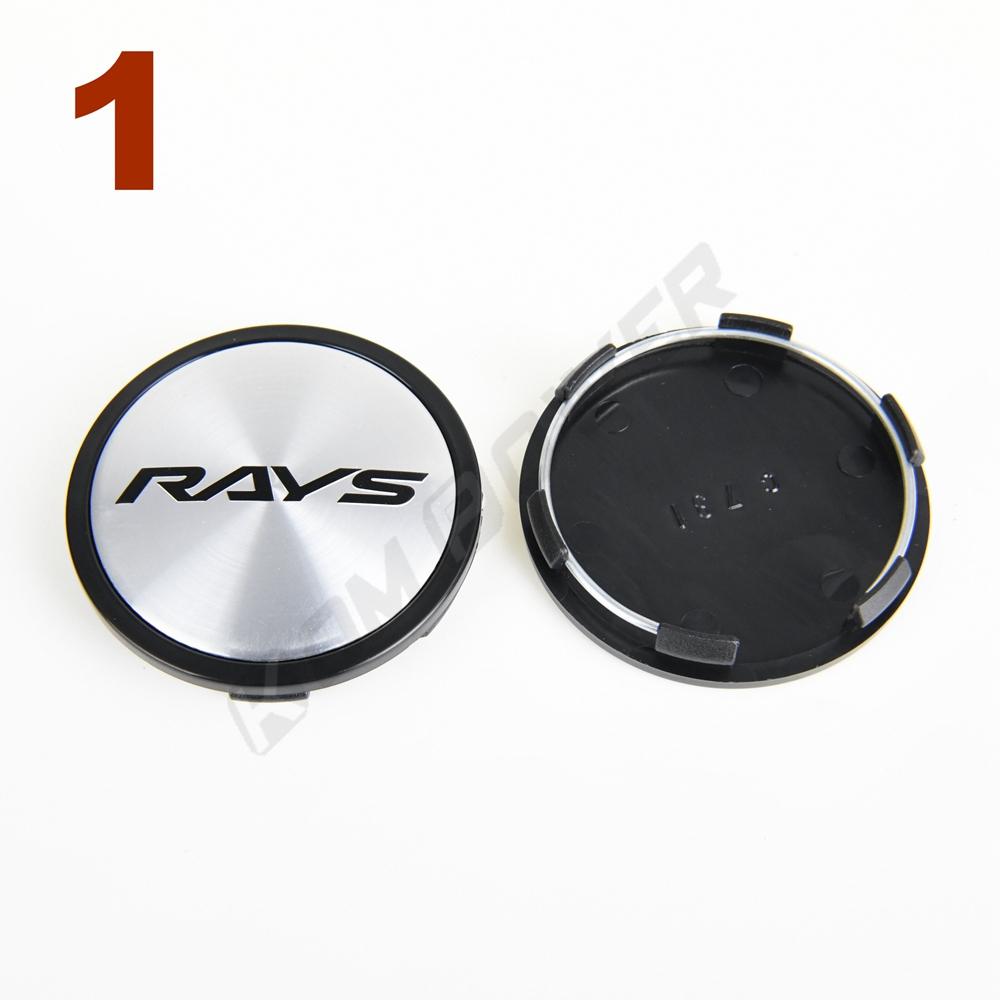 4PCS OD 65MM / ID 60MM Wheel Hub Cap RAYS VOLK Logo Sport Rim Cover Wheel Center Cap