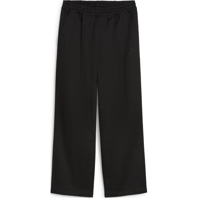 Puma Artisanal Popular Series Solid Color Loose Fit Casual Pants Unisex bottoms Black 630024-01
