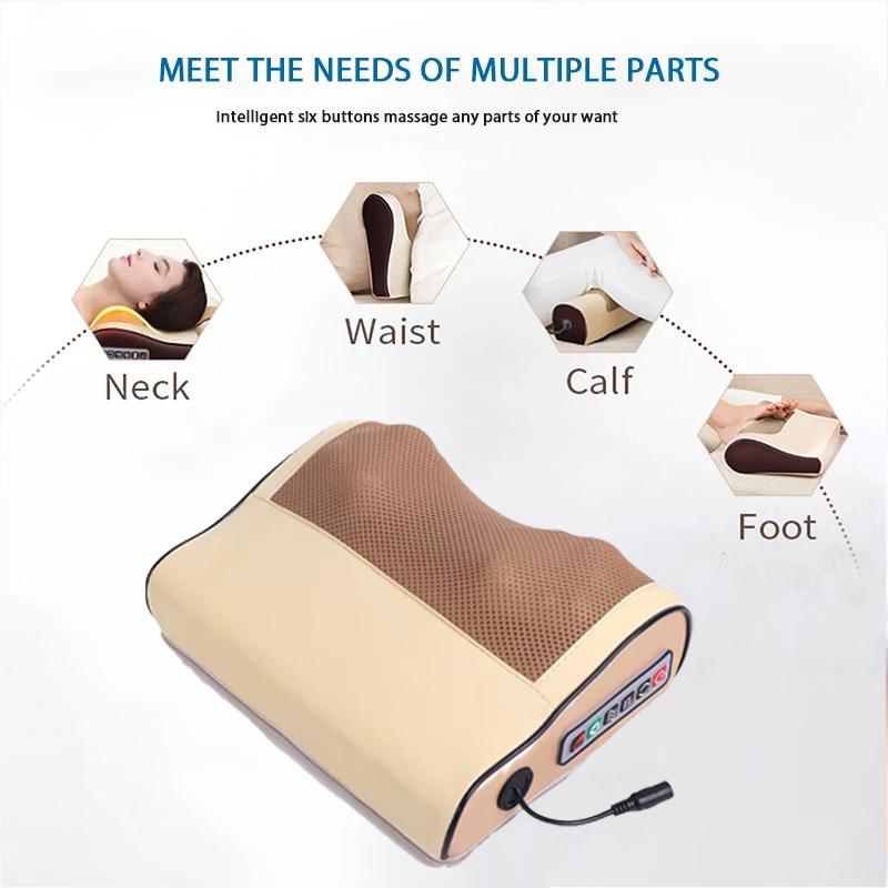 Multi Functional Neck and Shoulder Massager Household Neck and Back Kneading Tool with Multiple Adjustable Hot Compress Massage