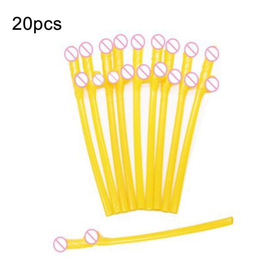 Fun Drinking Straws for Bachelorette Parties 18cm Unique Willy Cocktail Straws Reusable Novelty Sucking Drinking Straw Hen Night Bar Supplies
