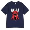 Anime Akira Vintage Washed T Shirts 90S Unisexga Shotaro Kaneda Graphic T-shirt Unisex Women Cotton Tee Tops Summer Oversized T-shirts