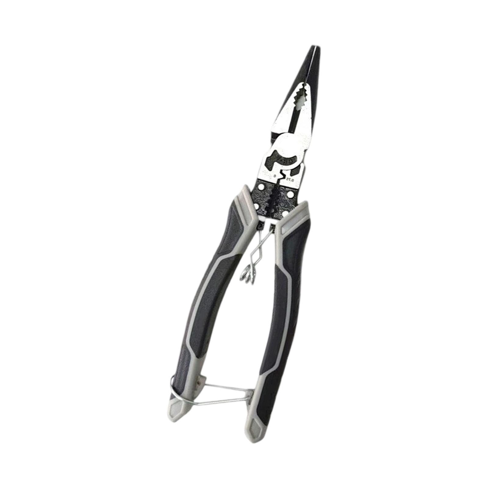Multipurpose Industrial Angled Jaw Cable Cutters Pliers Tool With Corrosion Resistant Steel Construction For Technicians