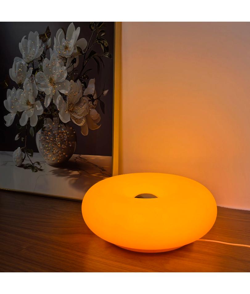 Bauhaus table lamp USB plug bedroom bedside lamp living room dining room decoration donut ambient light