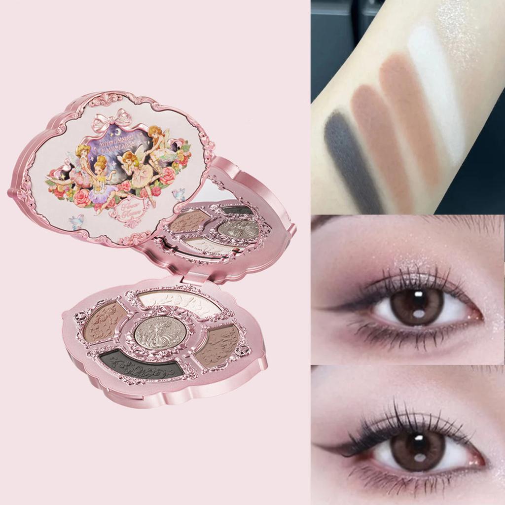 Flower Knows 2026 Bunny Garden Oogschaduw Palet Schattig Konijn Thema Alles-in-één Cosmetische Collectie met Blush & Highlighter