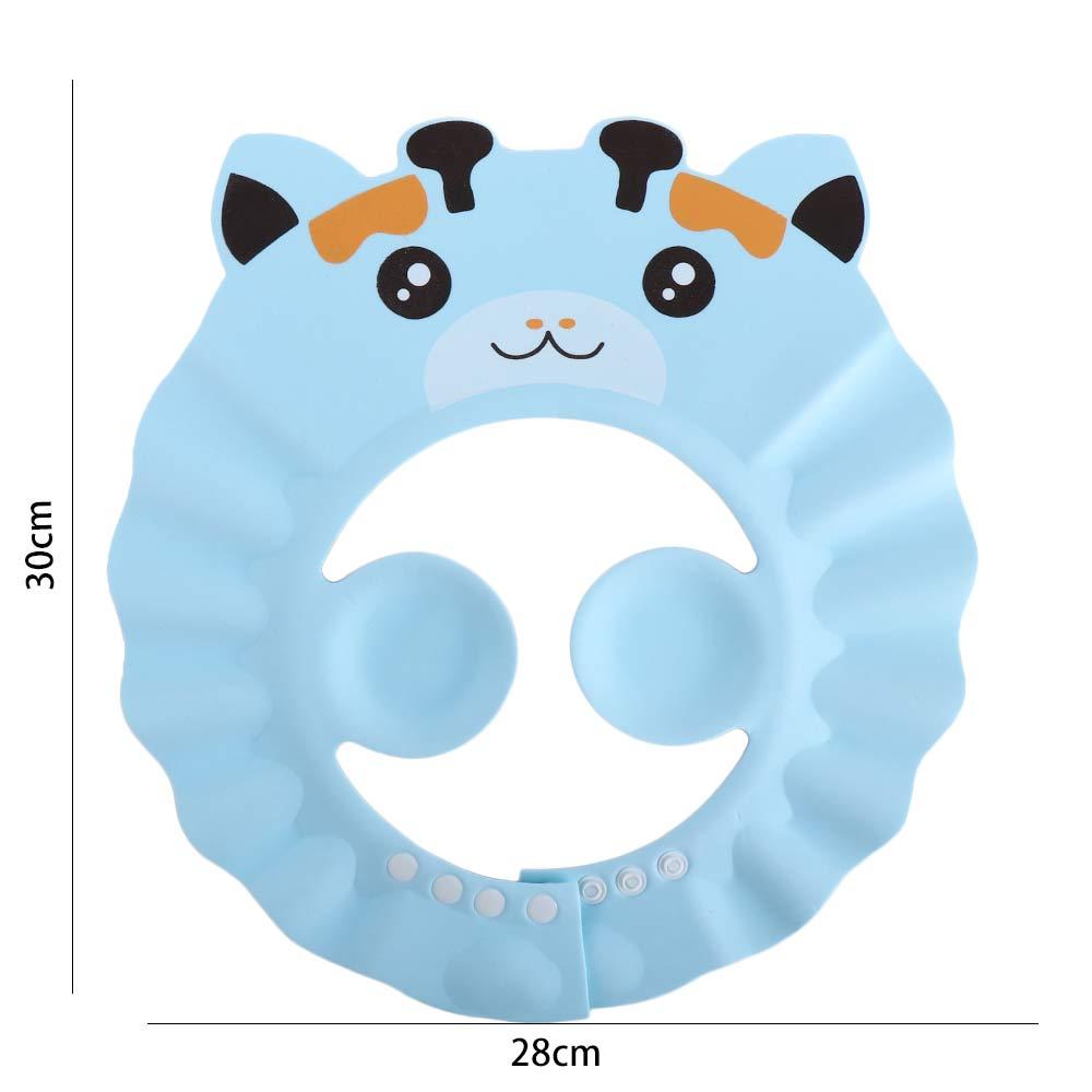 Protection Infant Waterproof Toddler Cartoon Bath Visor Hat Head Cover Shampoo Cap Baby Bath Hat