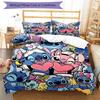 3pcs Stitch Bedding Set Duvet Cover Closure Includes 1 Duvet Cover & 2 Pillowcases, Soft and Comfortable for All Seasons.