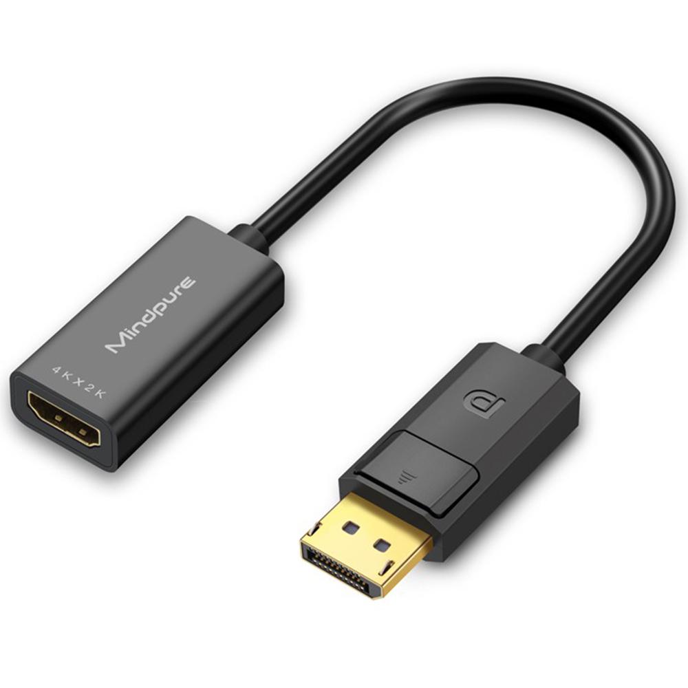 

MINDPURE AD004 DP to HD Video Cable DP Male to HD Female 4Kx2K Converter Cord for Computer As Shown A