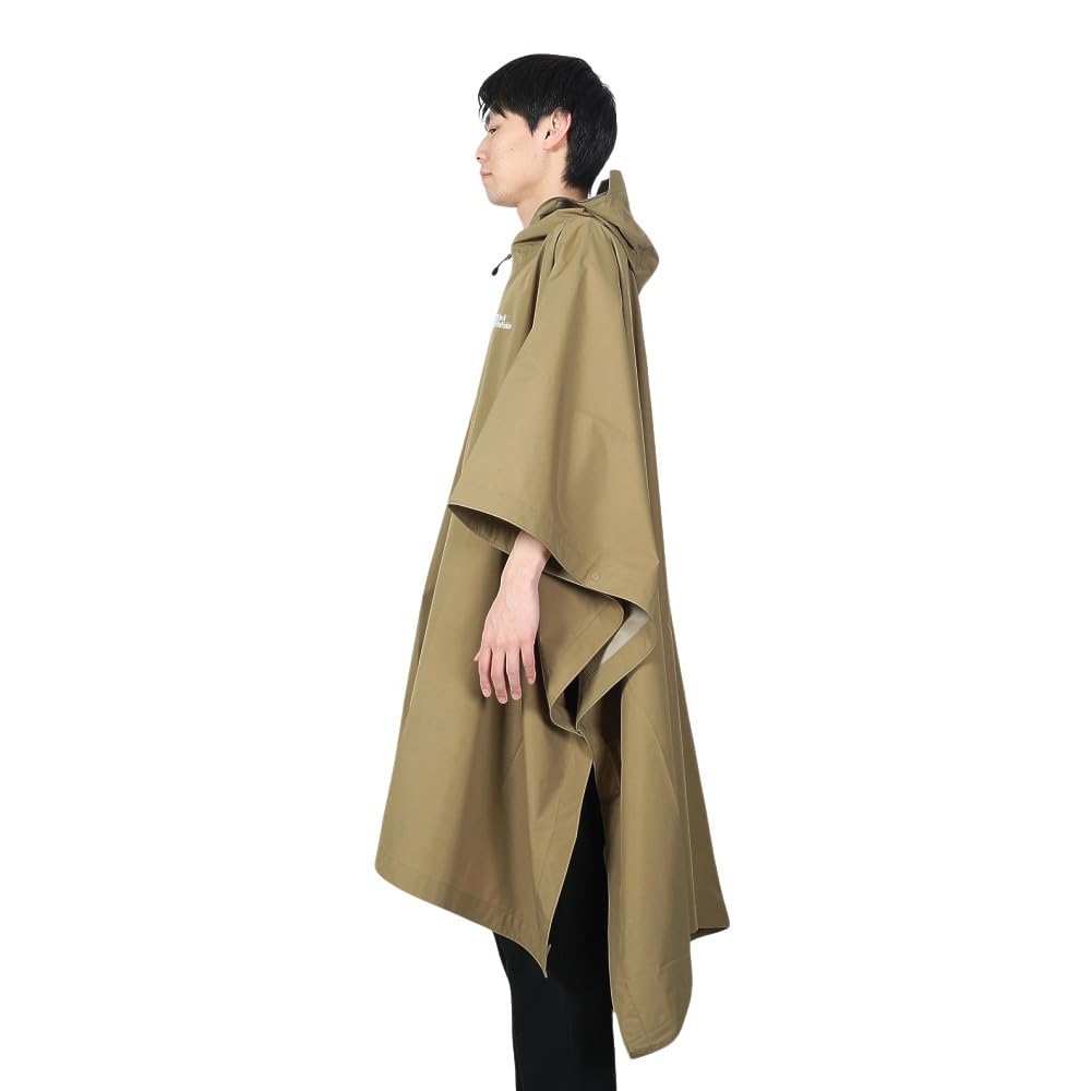 Waterproof and Breathable Poncho 5033751 JP TARP XFM PONCHO High Performance Rain Gear Olive ONESIZE [Jack Wolfskin] Men's (TEXAPORE CORE Windproof)