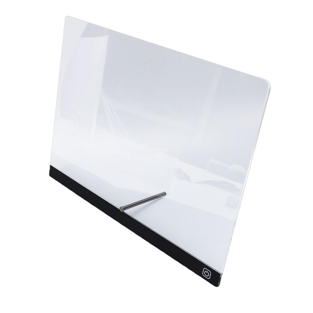 LED Drawing Board 17 Inch Multifunctional Scratch Proof Acrylic Dry Erase Board with Bracket and 7 Markers